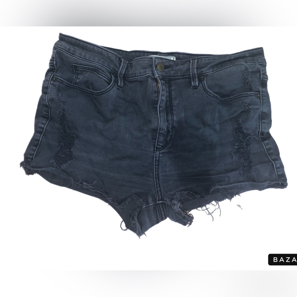 Black Denim Guess Jean Shorts